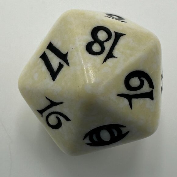 Magic The Gathering Future Sight White D20 Spindown Die - Picture 2 of 5